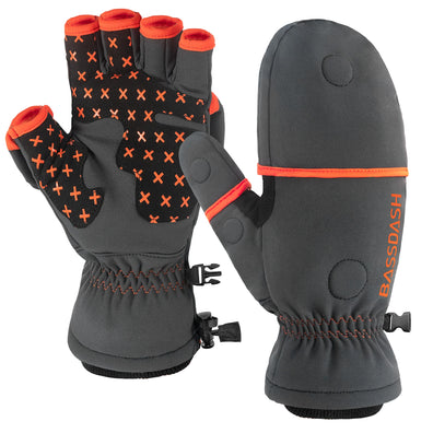 Bassdash WinterFlex Insulated Convertible Mittens